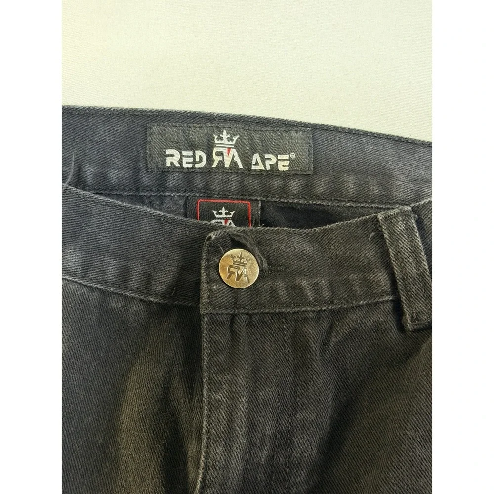 Red Ape Men's Sz 38 Straight Leg Fly‎ Front Hip Hop Baggy Grunge Y2K Streetwear
